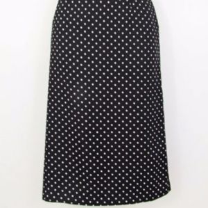 Polka dot pencil skirt